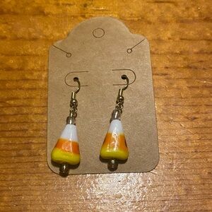 Candy Corn Dangle Earrings